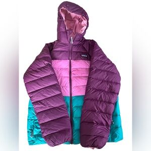 Patagonia Kids Puffer Jacket - Purple, Pink, and Teal
